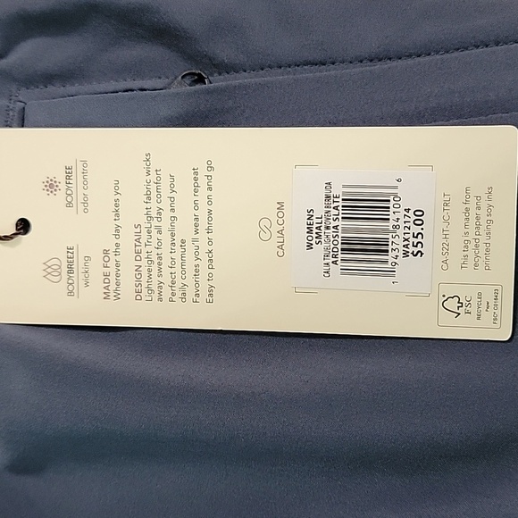 Women's Calia Truelight  Woven Bermuda Shorts, Ardosia Slate, Small, NWT - Picture 9 of 13